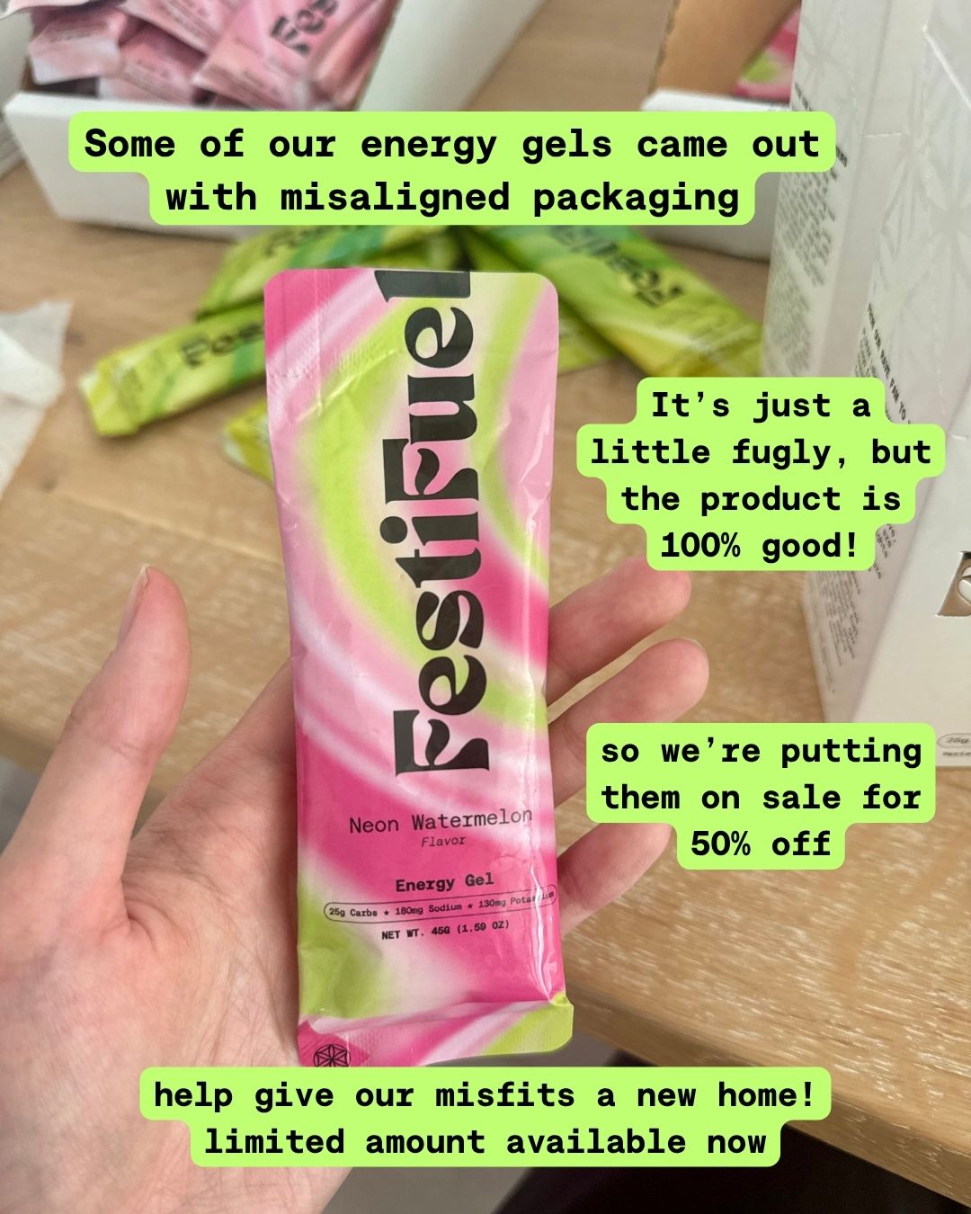 MISFIT FestiFuel Party Pack - 12 Gels - LIMIT 2